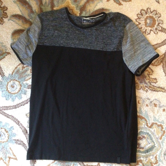 Mens Express Colorblock Short Sleeve Tee in black/gray size large - Picture 6 of 8